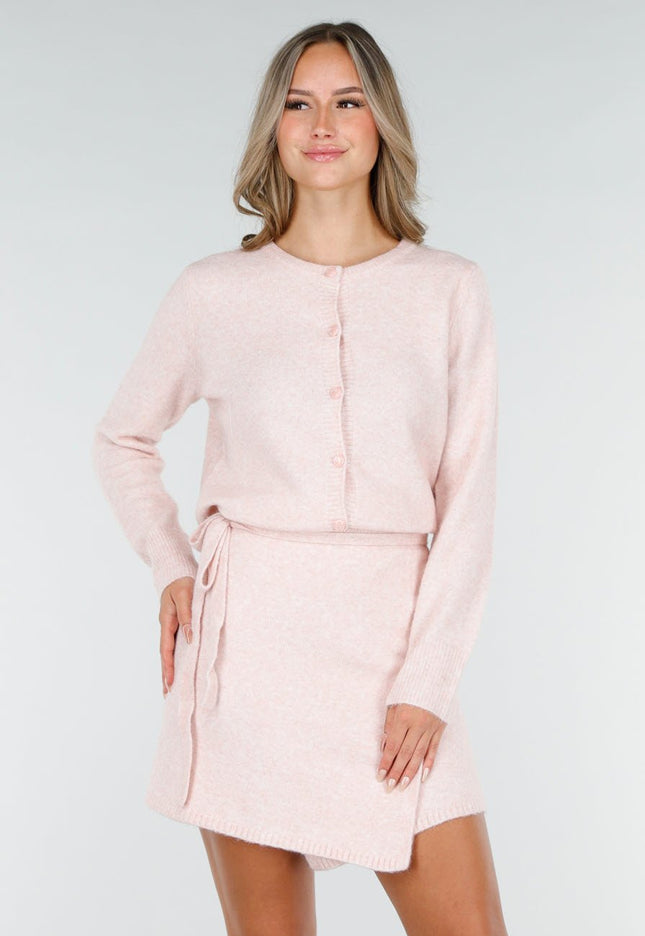 NEW270825 Roze Gebreid Vest