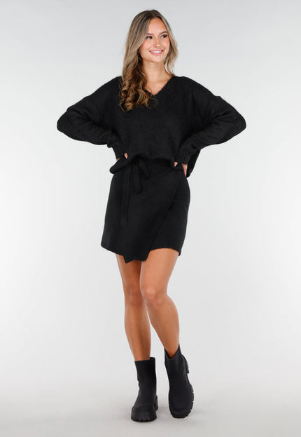 NEW270825 Zwarte Enkellaarsjes met Chunky Zool