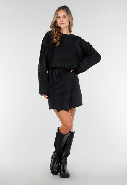 NEW270825 Zwarte Hoge Laarzen met Chunky Zool