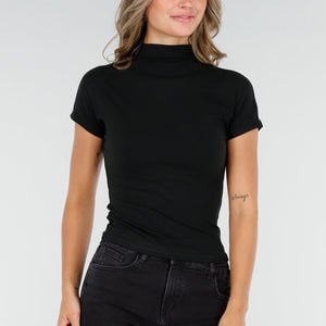 NEW270825 Zwarte Top met Col