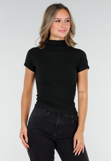 NEW270825 Zwarte Top met Col