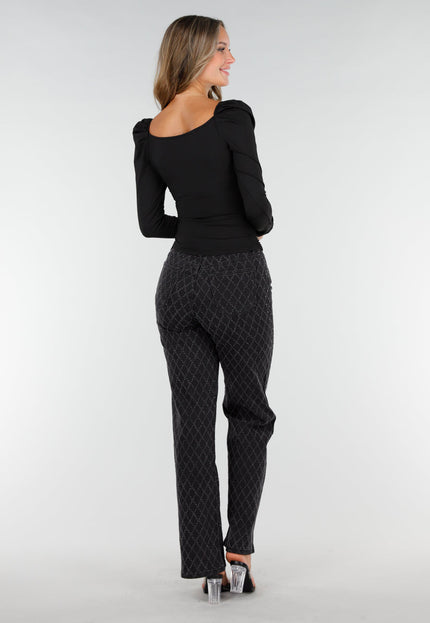 NEW270825 Zwarte Top met Overslag