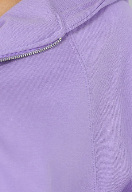 NEW2711 Paars Oversized Vest met Ritssluiting