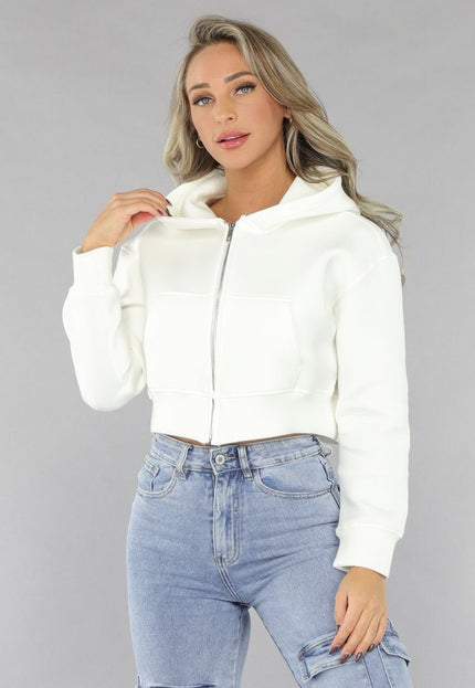 OP=OP.36.NL Wit Vest in Kort Model met Zakken