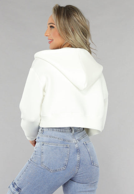 OP=OP.36.NL Wit Vest in Kort Model met Zakken