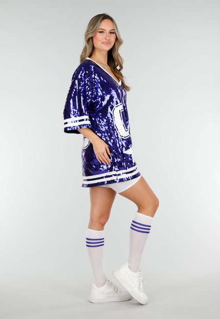 NEW280126 Blauwe Dreamteam Pailletten Jersey