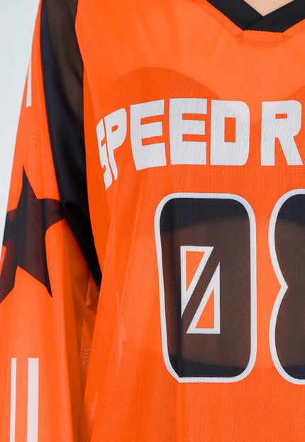 NEW280126 Oranje Mesh Longsleeve Jersey