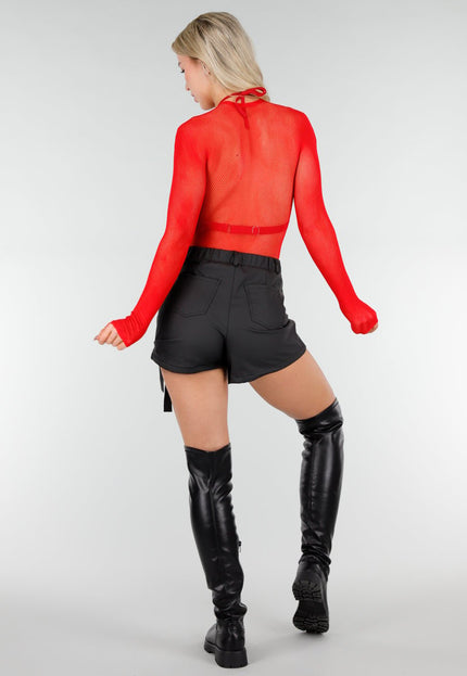 NEW280126 Rode Mesh Fishnet Body