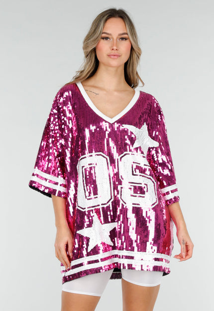 NEW280126 Roze Dreamteam Pailletten Jersey