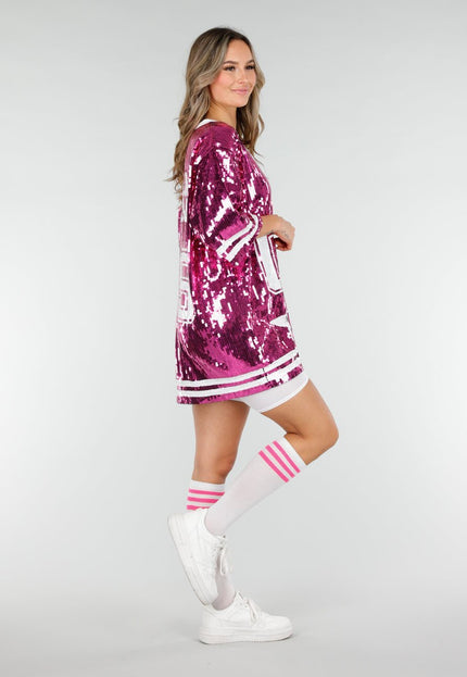 NEW280126 Roze Dreamteam Pailletten Jersey