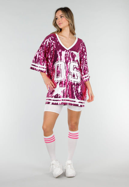 NEW280126 Roze Dreamteam Pailletten Jersey