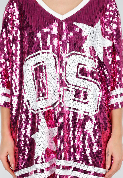 NEW280126 Roze Dreamteam Pailletten Jersey