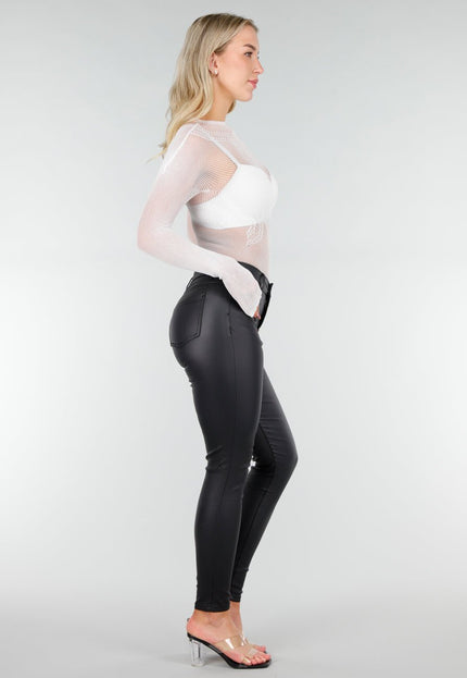 NEW280126 Witte Mesh Fishnet Body