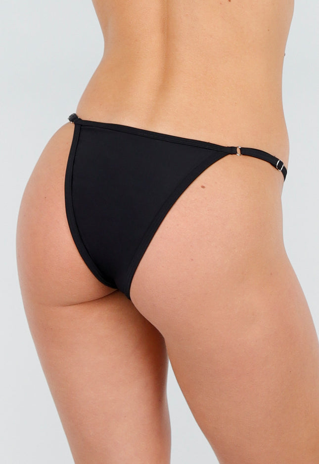 NEW280126 Zwart Bikini Broekje met Mesh Details