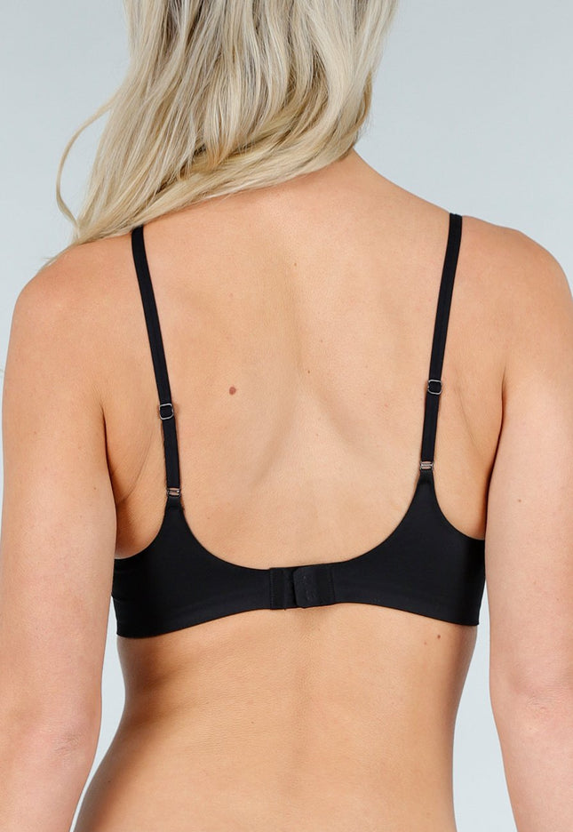NEW280126 Zwarte Kanten Bralette met Pads