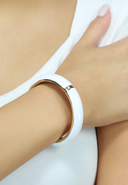 OP=OP.47.NL Witte Bangle Armband