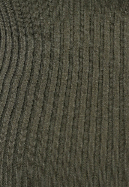 OP=OP.10.NL Donkergroene Twinset met Duimgaten