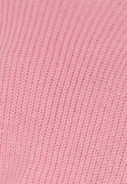 NEW2808 Roze Gebreide Oversized Trui