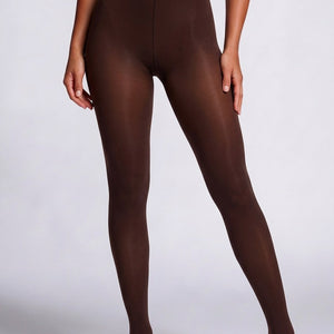 NEW281026 Bruine Panty Maat Semi Transparant