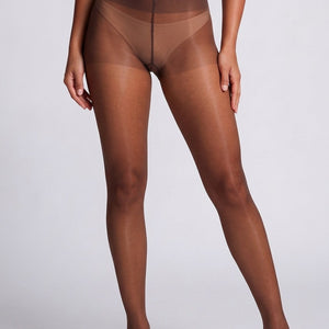 NEW281026 Bruine Panty met Hoge Tailleband