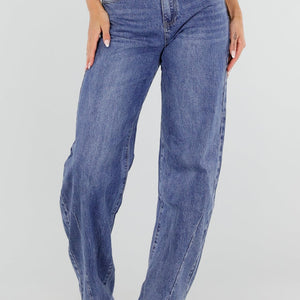 NEW290726 Blauwe Barrel Jeans