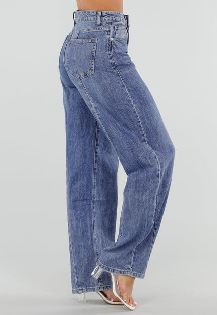 NEW290726 Blauwe Barrel Jeans