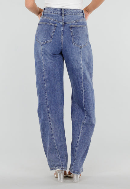 NEW290726 Blauwe Barrel Jeans