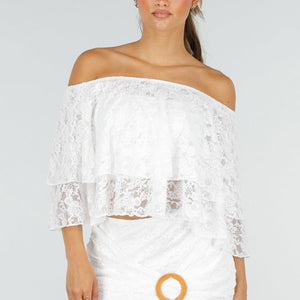 NEW290726 Witte Kanten Two Piece Set