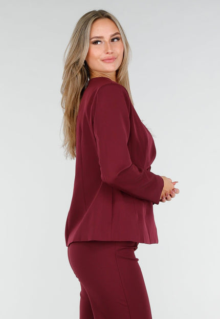 NEW291025 Burgundy Blazer