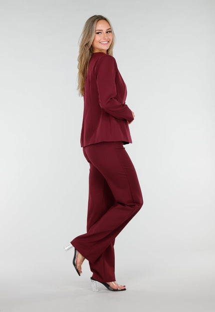 NEW291025 Burgundy Blazer