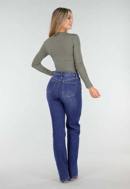 NEW291025 Groene Body met Stretch