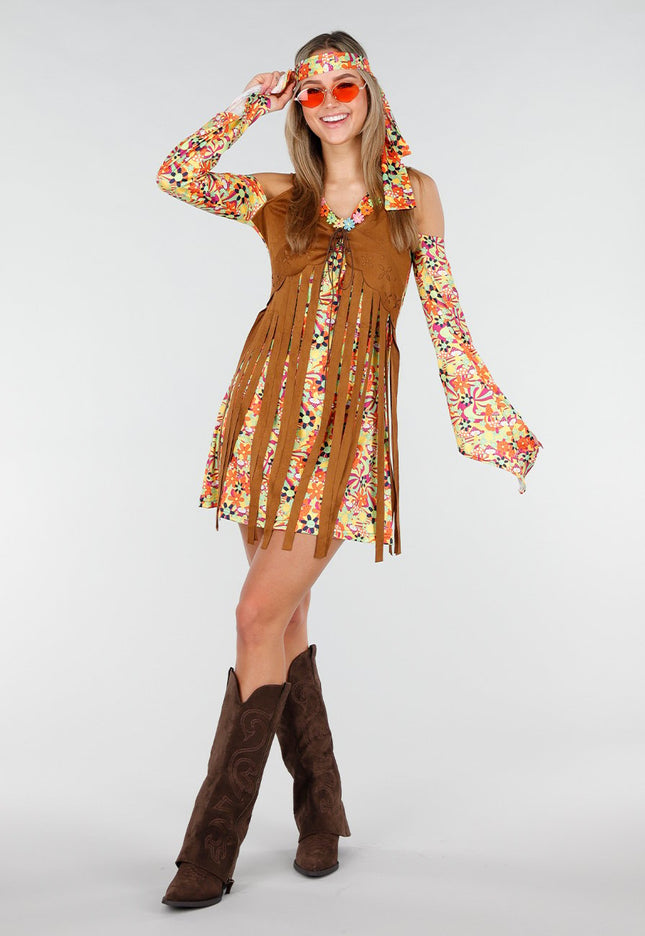 KOSTUUM Hippie Jurk met Gilet