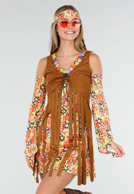 KOSTUUM Hippie Jurk met Gilet