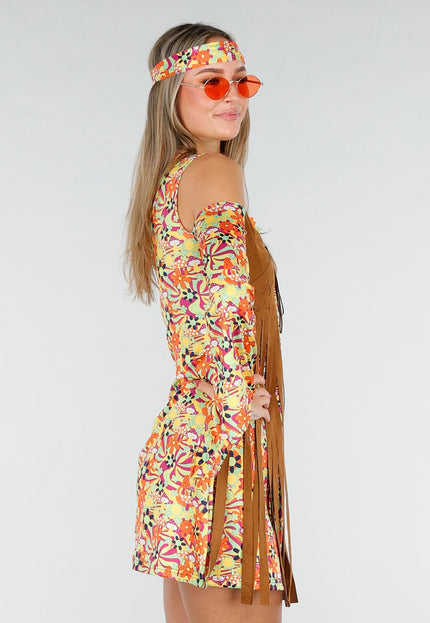 KOSTUUM Hippie Jurk met Gilet