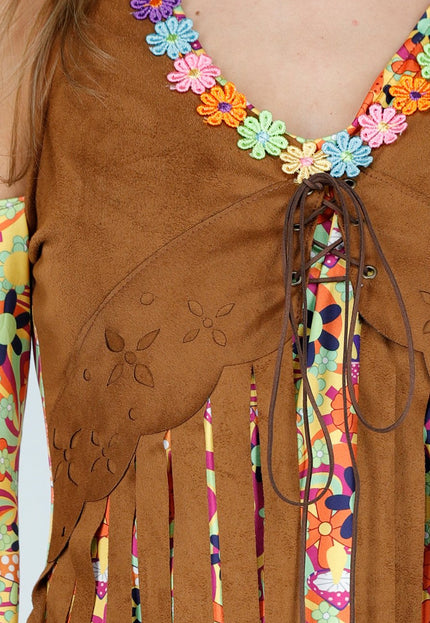 KOSTUUM Hippie Jurk met Gilet