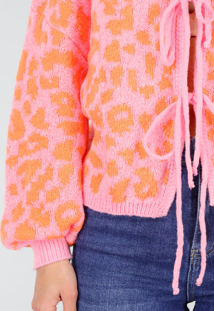 NEW291025 Neonroze Panterprint Trui