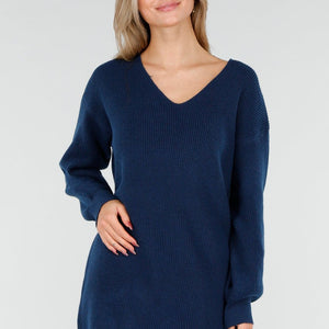 NEW291025 Petrol Sweater Dress