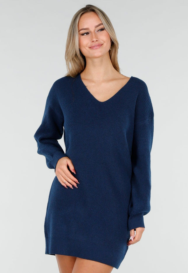 NEW291025 Petrol Sweater Dress