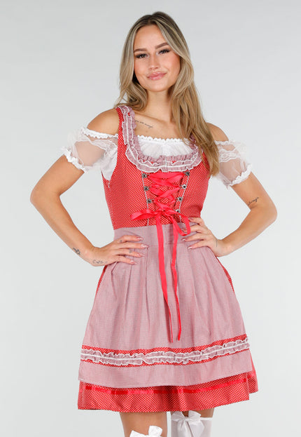 KOSTUUM Rood Oktoberfest Jurkje