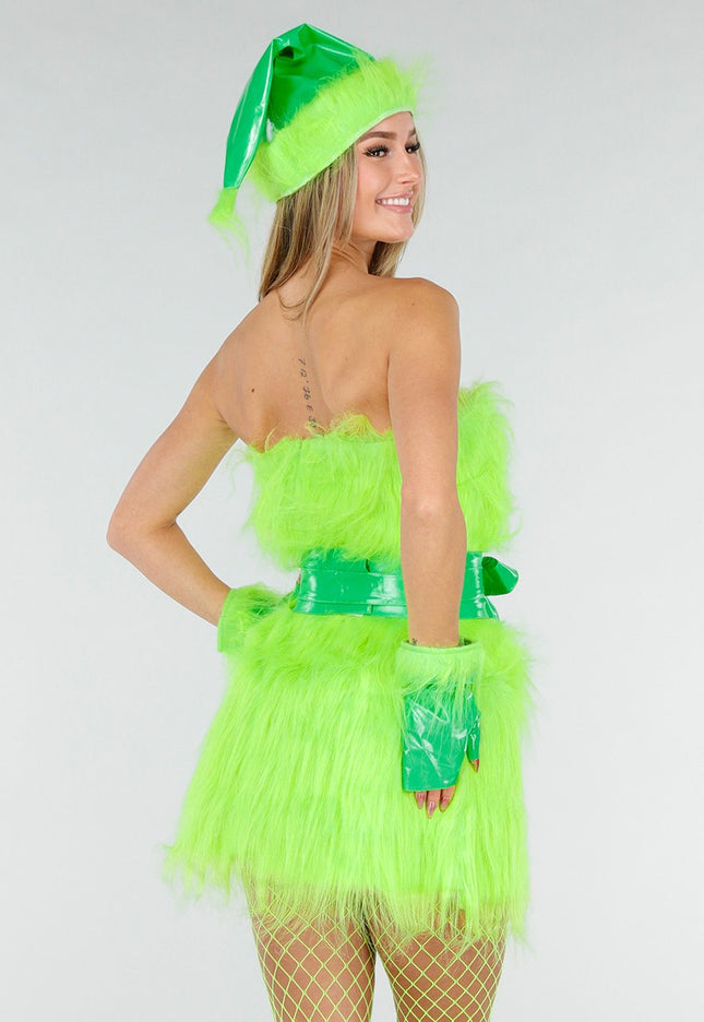 KOSTUUM Strapless Grinch Kostuum