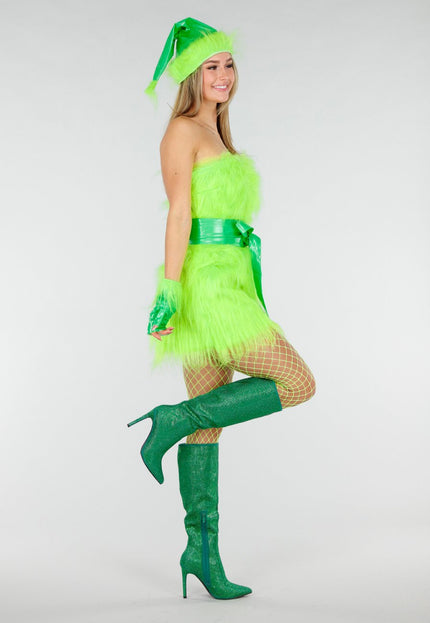 KOSTUUM Strapless Grinch Kostuum