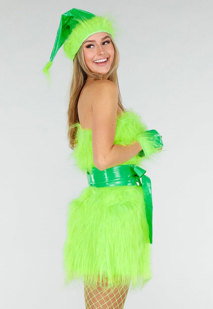KOSTUUM Strapless Grinch Kostuum