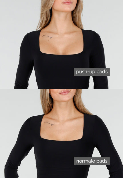 Zwarte Corrigerende Stretch Skins Jurk