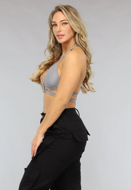 NEW2911 Reflecterende Halter Top