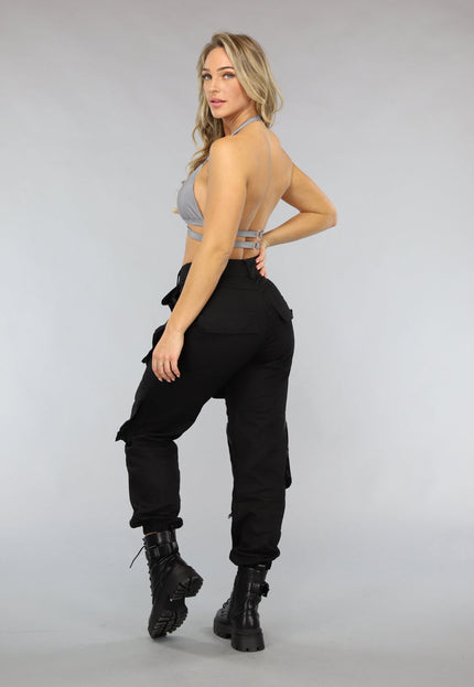 NEW2911 Reflecterende Halter Top