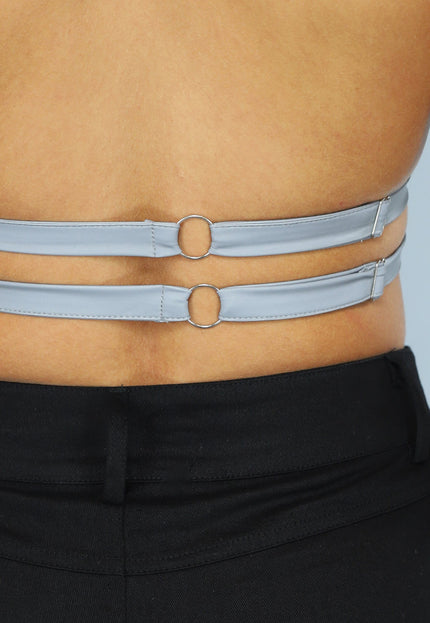 NEW2911 Reflecterende Halter Top