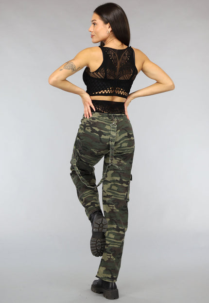 NEW2911 Zwarte Korte Fishnet Two Piece