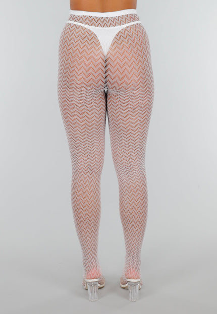 NEW300425 Felblauwe Glow in the Dark Panty met Zigzag