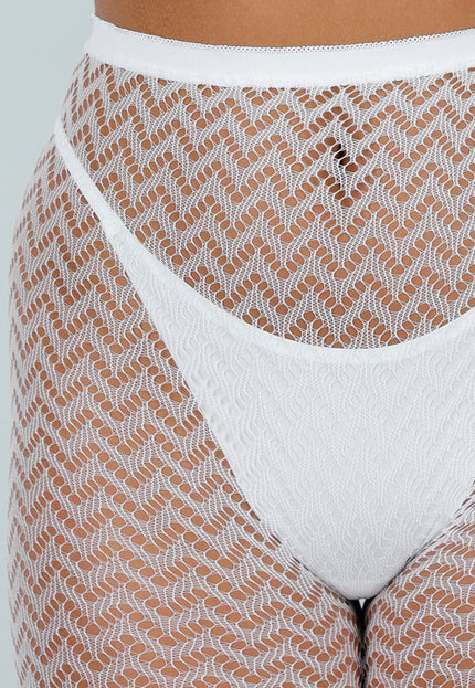 NEW300425 Felblauwe Glow in the Dark Panty met Zigzag