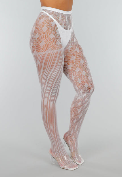 NEW300425 Glow in the Dark Panty met Ruiten en Strepen